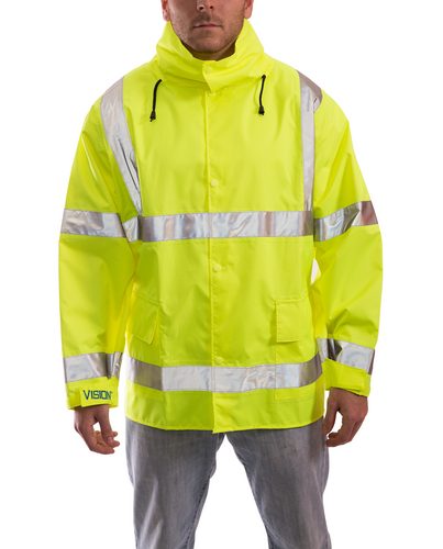 Vision™ Class 3 Breathable Waterproof High Visibility Jacket - Spill Control